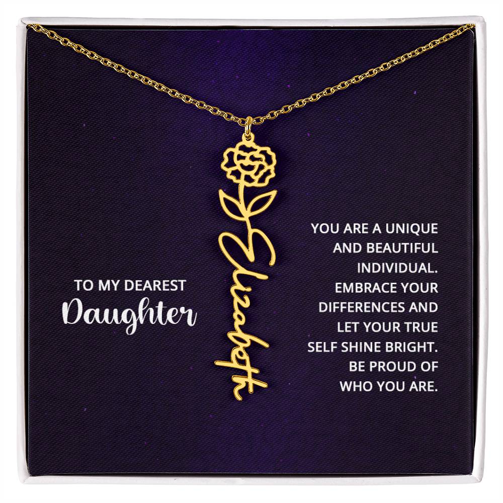 Testing Flower Name Necklace 8.16.23