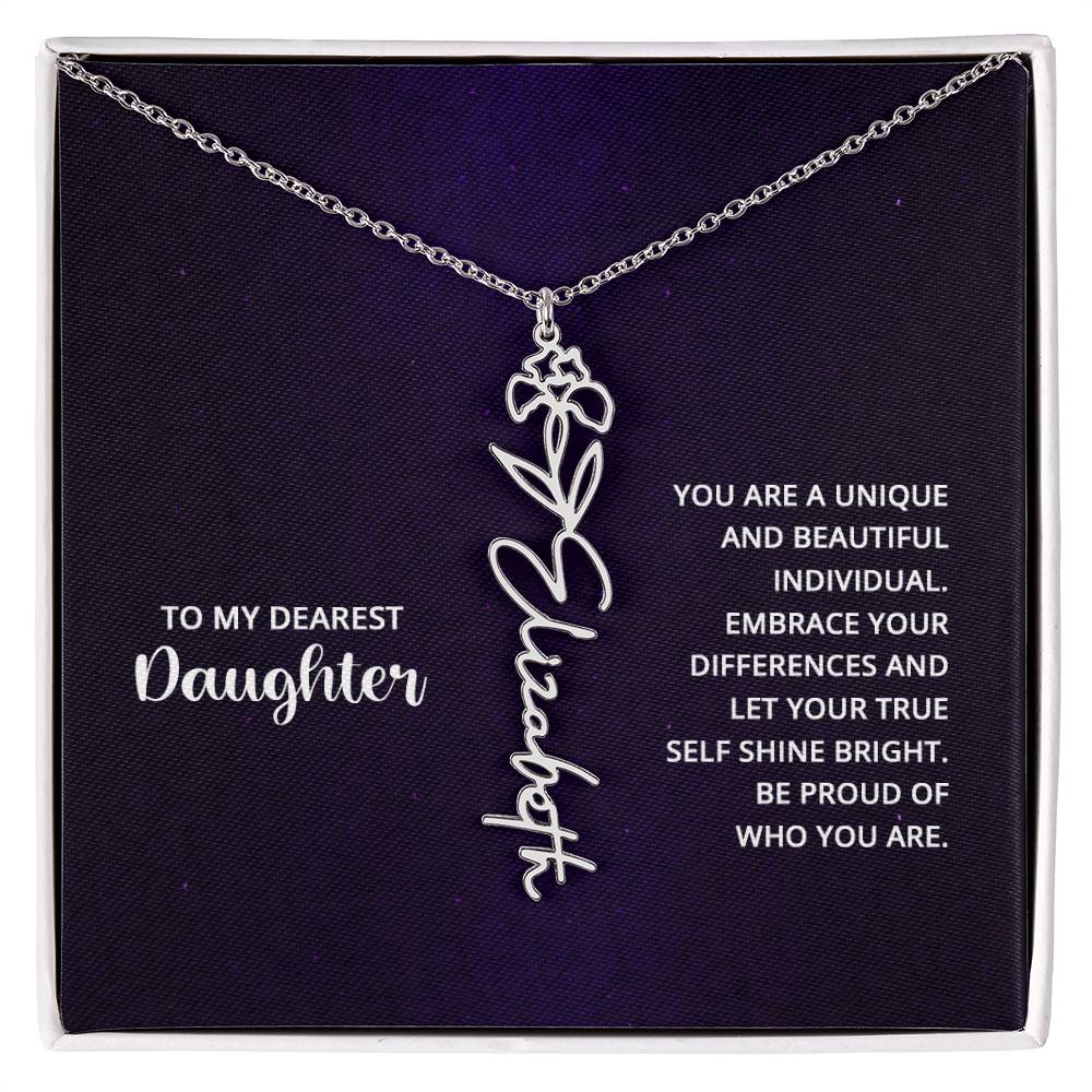 Testing Flower Name Necklace 8.16.23