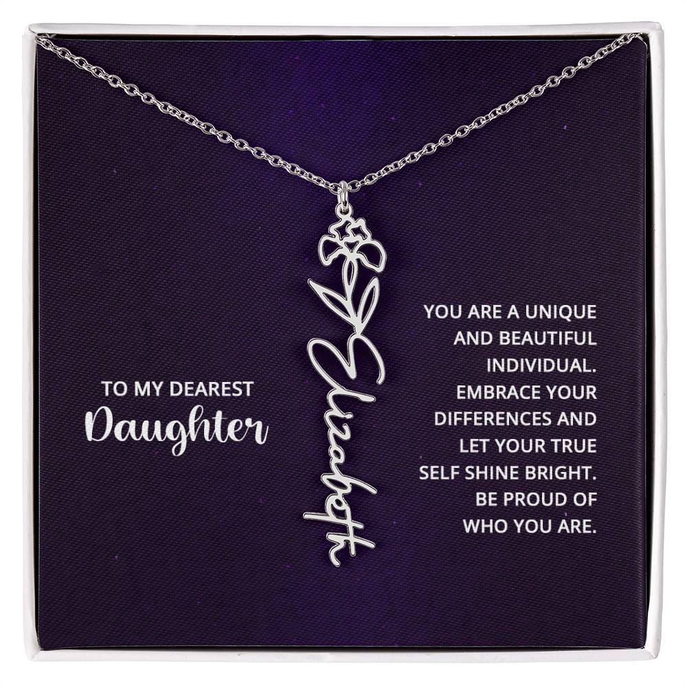 Flower Name Necklace 8.22.23