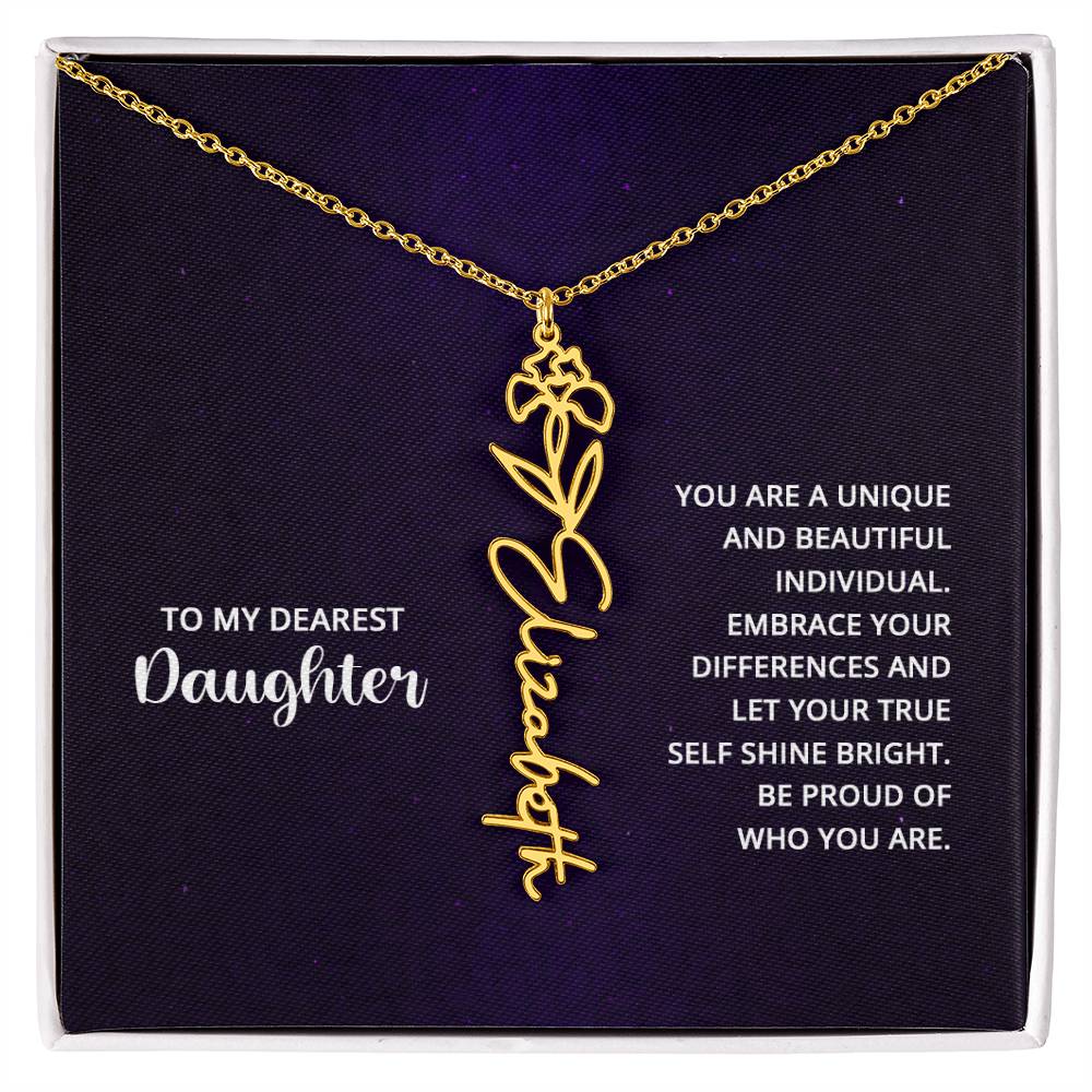 Testing Flower Name Necklace 8.16.23