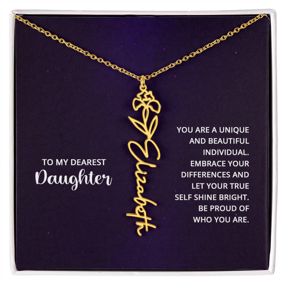 Flower Name Necklace 8.22.23