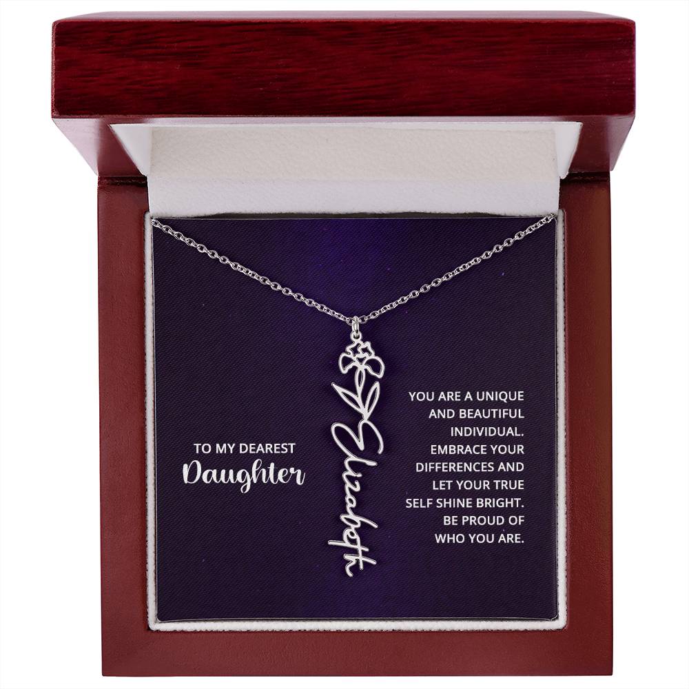Flower Name Necklace 8.22.23