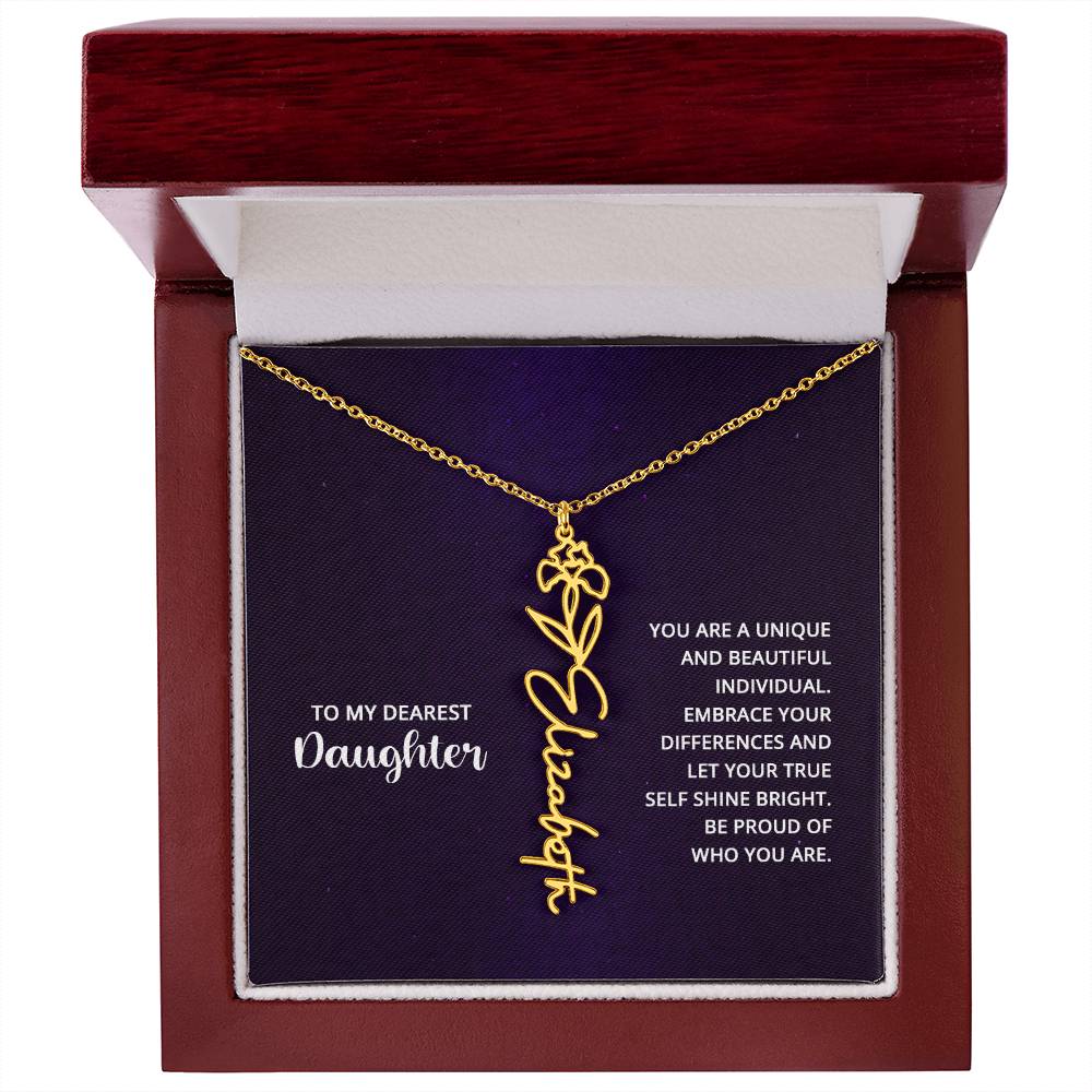 Flower Name Necklace 8.22.23