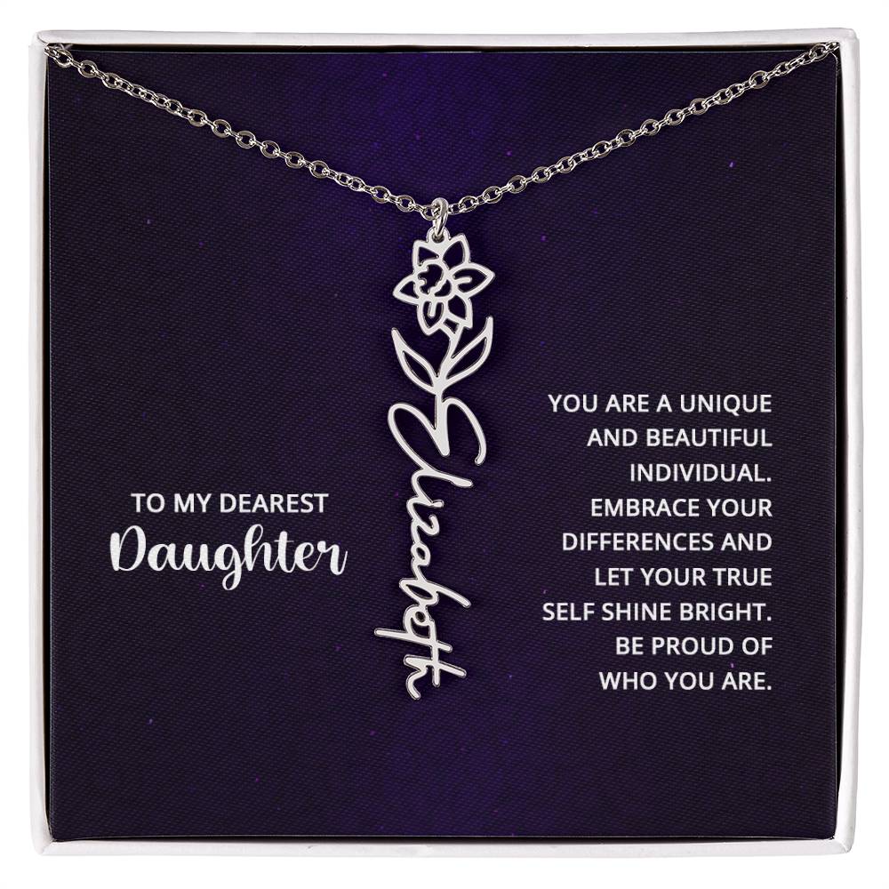 Testing Flower Name Necklace 8.16.23