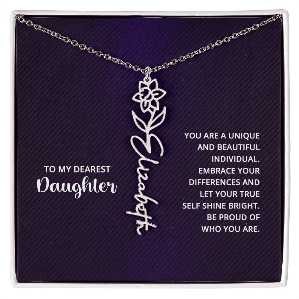Flower Name Necklace 8.22.23