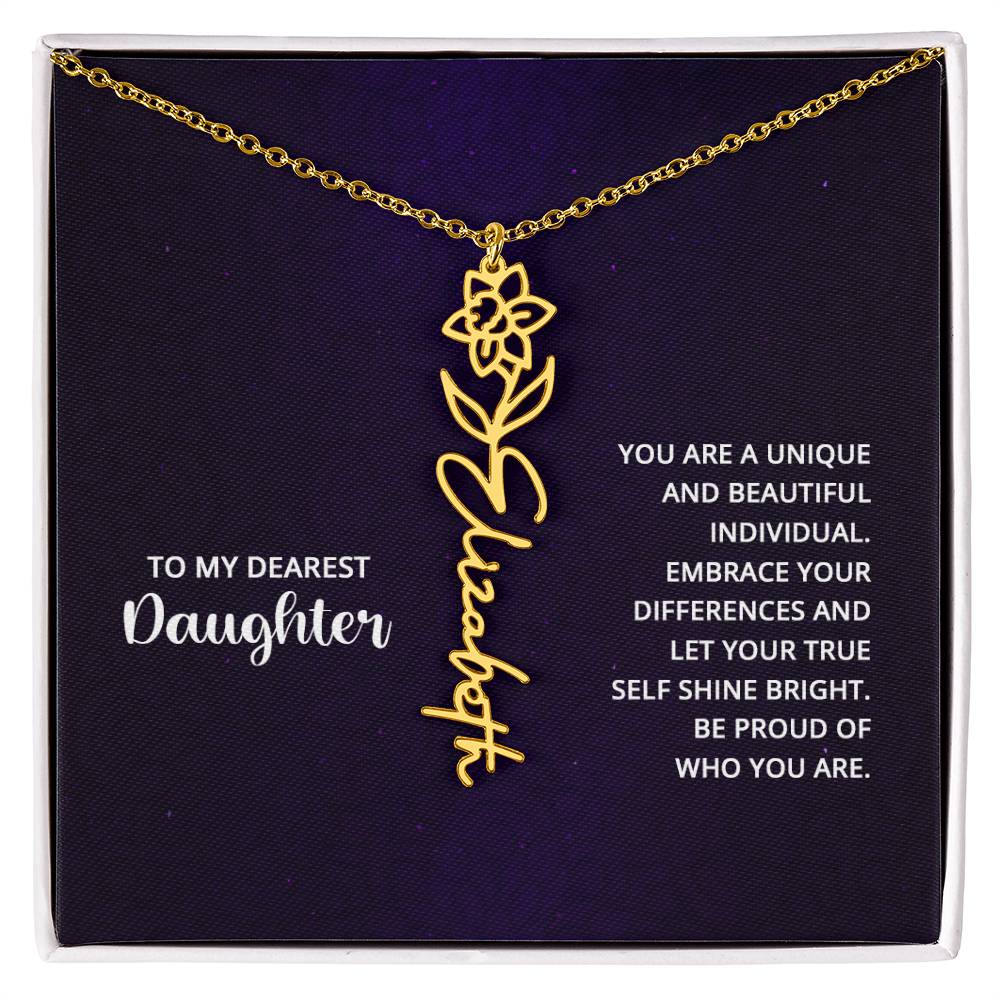 Testing Flower Name Necklace 8.16.23