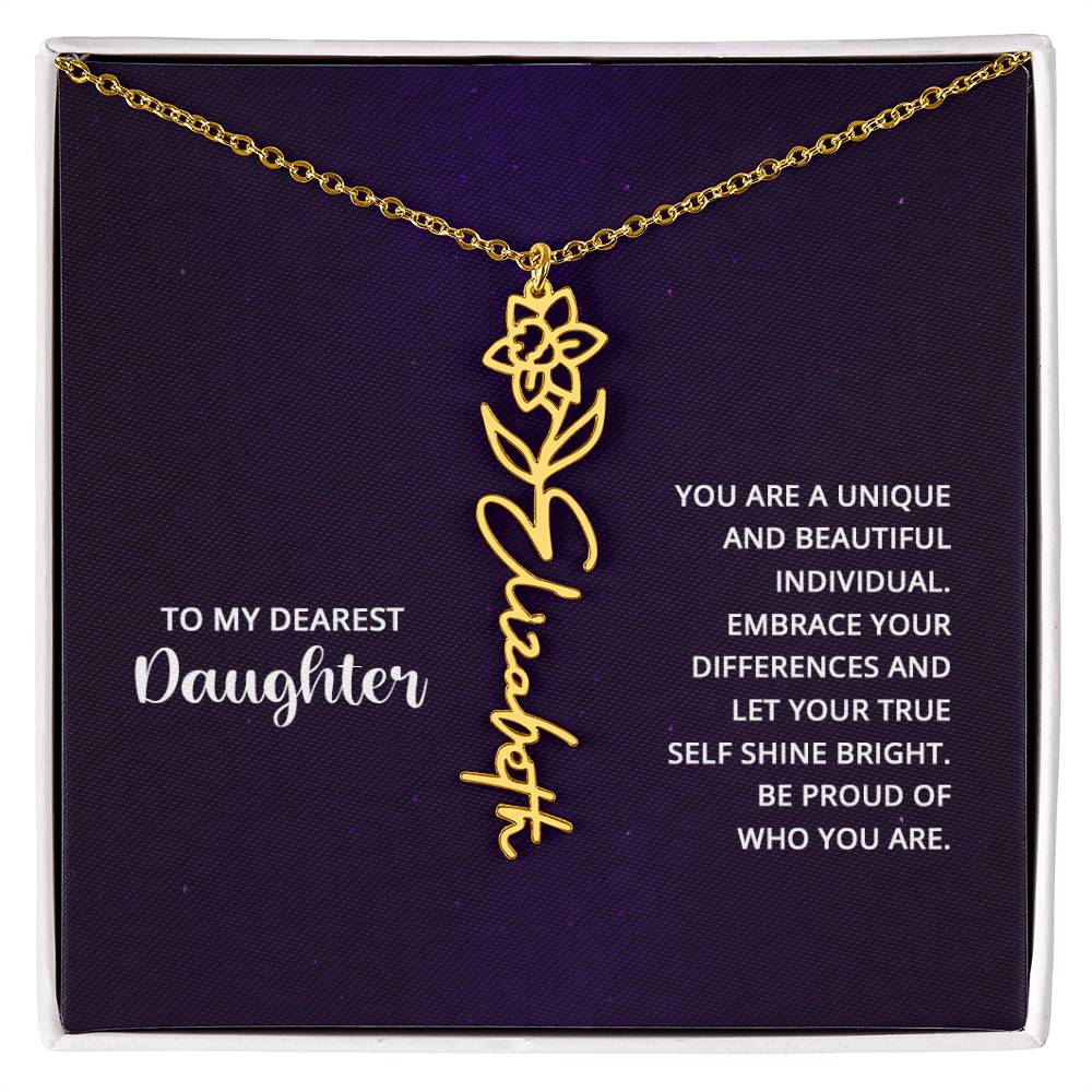 Flower Name Necklace 8.22.23