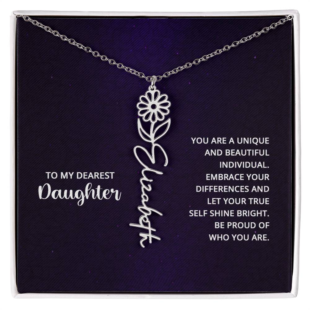 Testing Flower Name Necklace 8.16.23