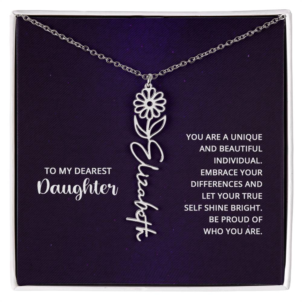 Flower Name Necklace 8.22.23