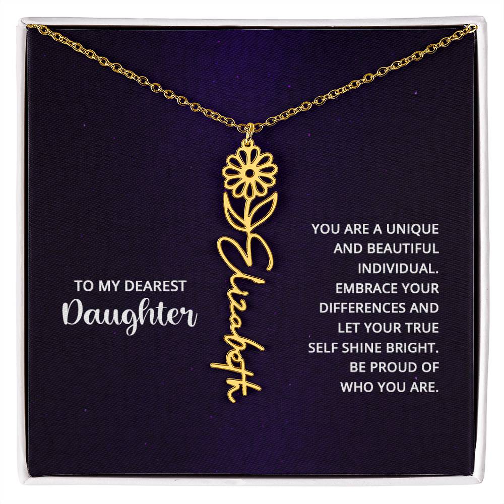 Testing Flower Name Necklace 8.16.23