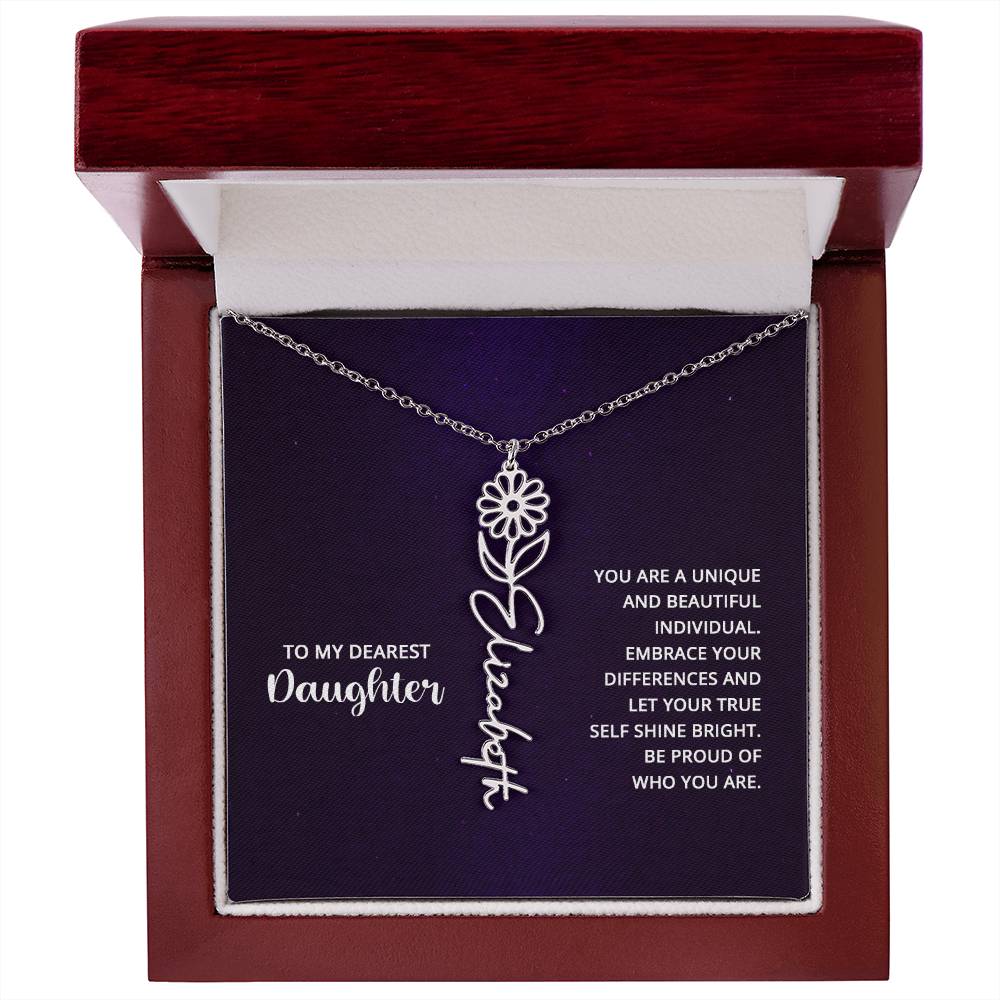 Flower Name Necklace 8.22.23