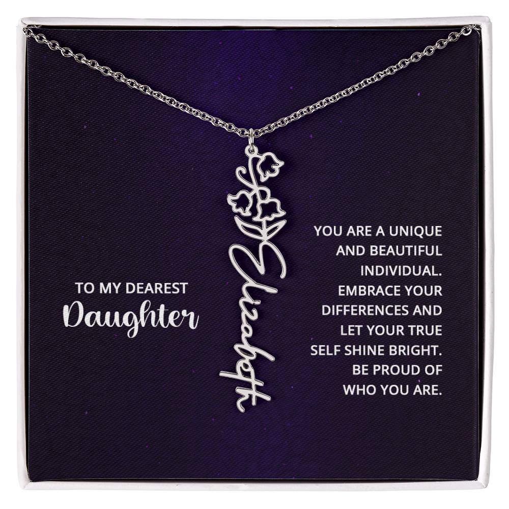 Testing Flower Name Necklace 8.16.23