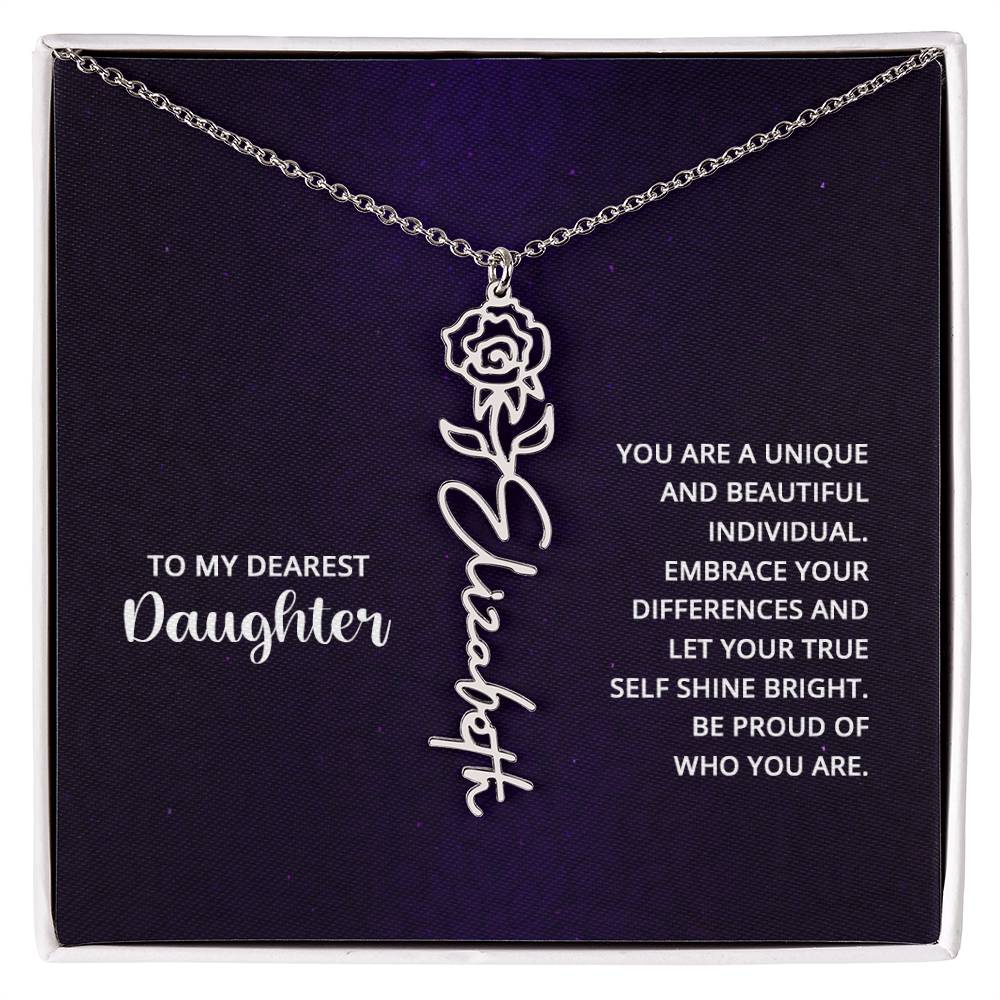 Testing Flower Name Necklace 8.16.23