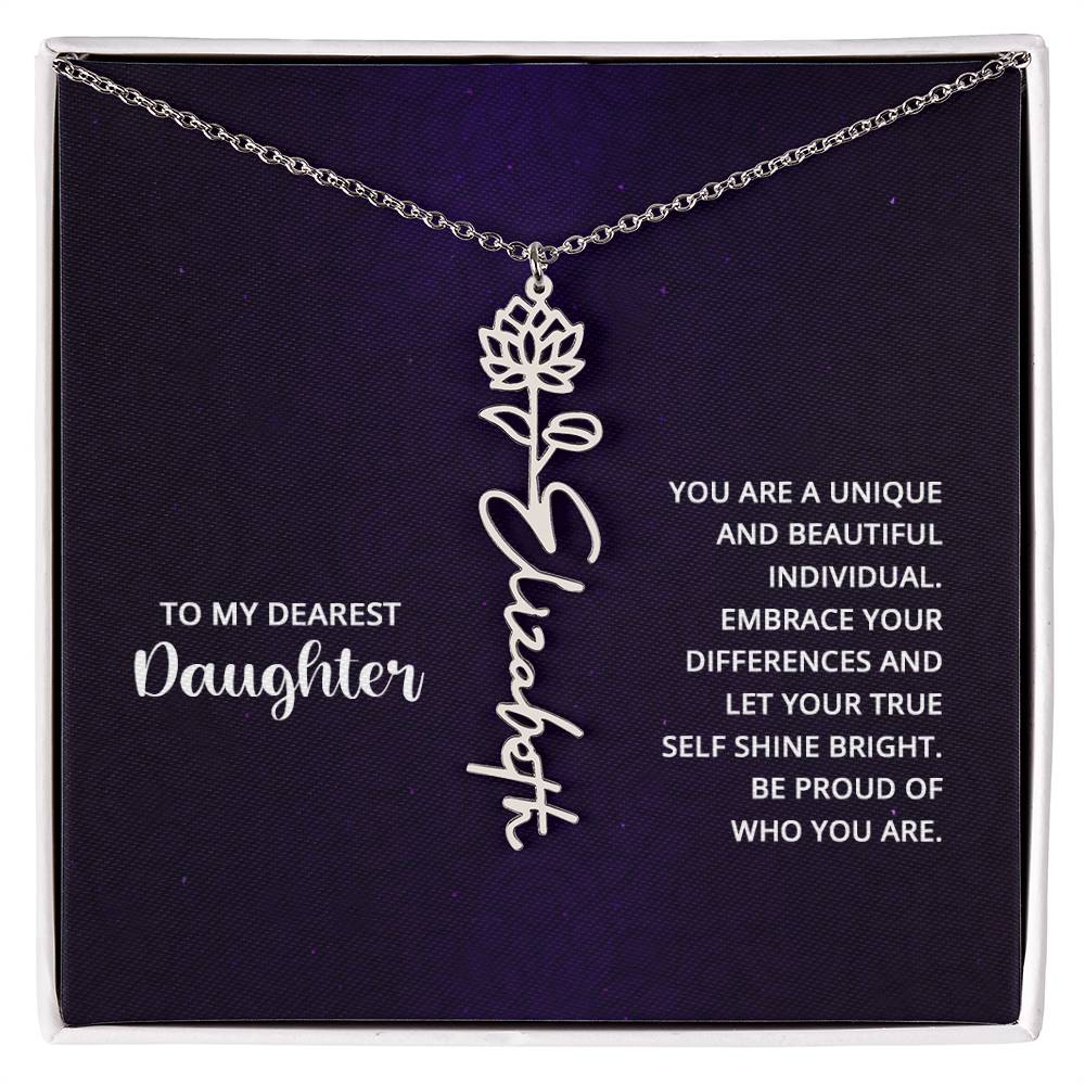 Testing Flower Name Necklace 8.16.23