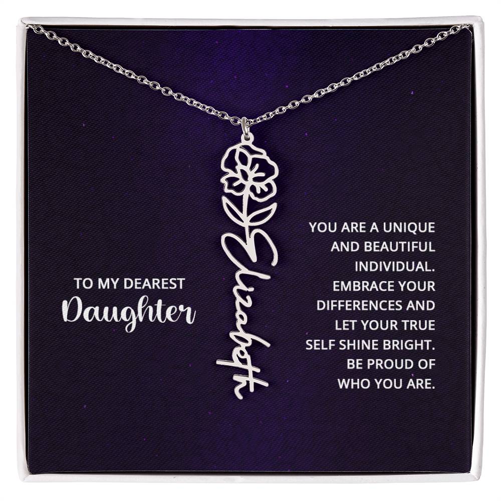 Testing Flower Name Necklace 8.16.23