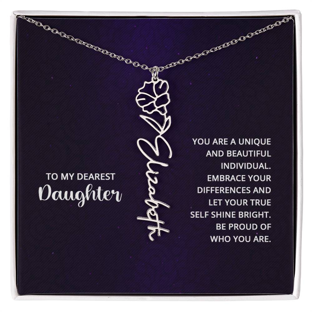 Testing Flower Name Necklace 8.16.23