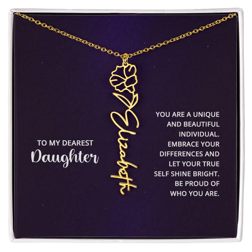 Flower Name Necklace 8.22.23