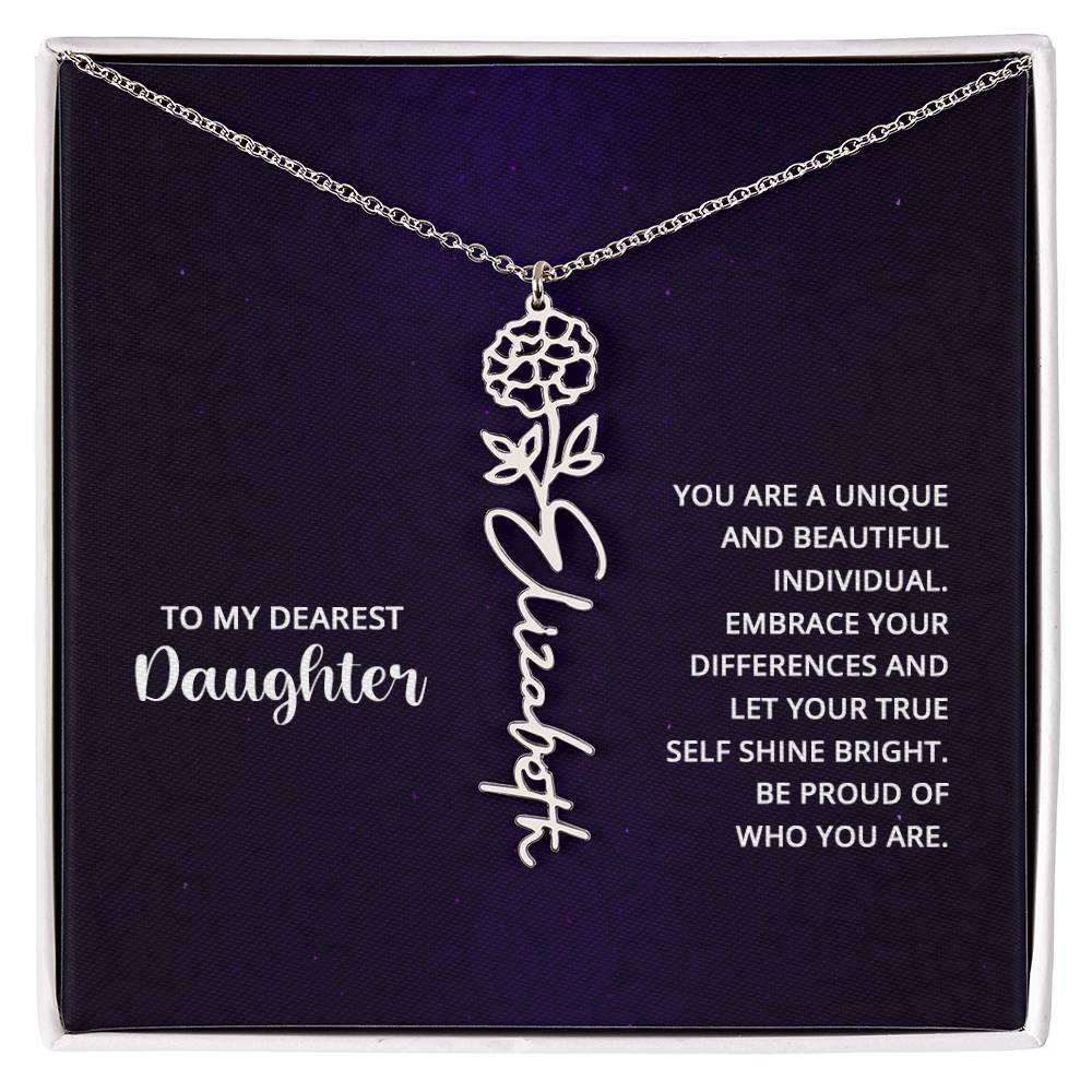 Testing Flower Name Necklace 8.16.23