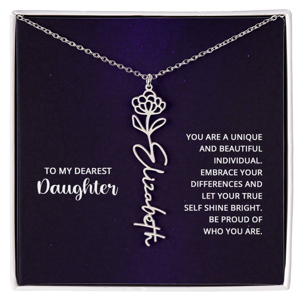 Testing Flower Name Necklace 8.16.23