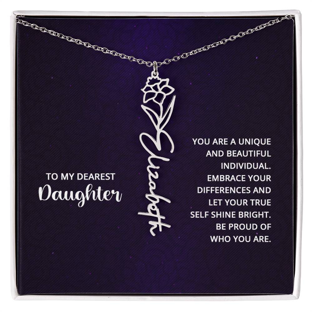 Testing Flower Name Necklace 8.16.23