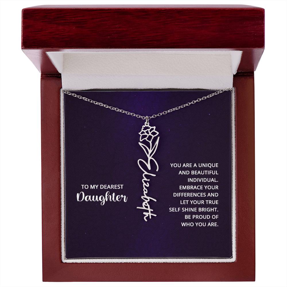 Flower Name Necklace 8.22.23