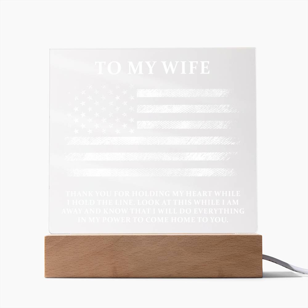 Military Wife Plaque