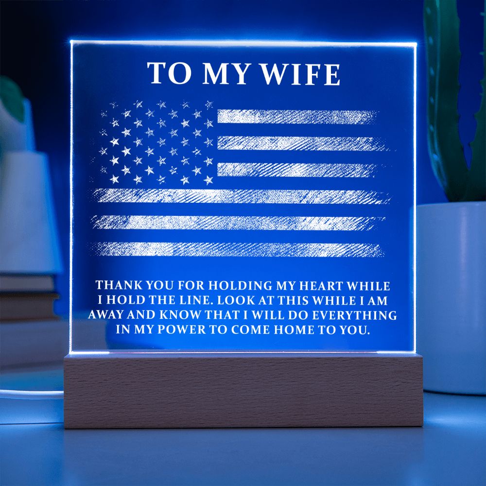 Military Wife Plaque