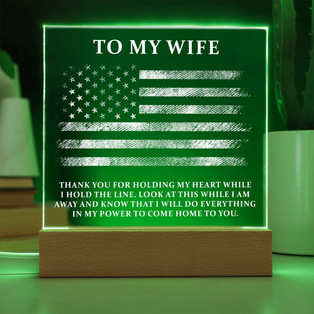 Military Wife Plaque