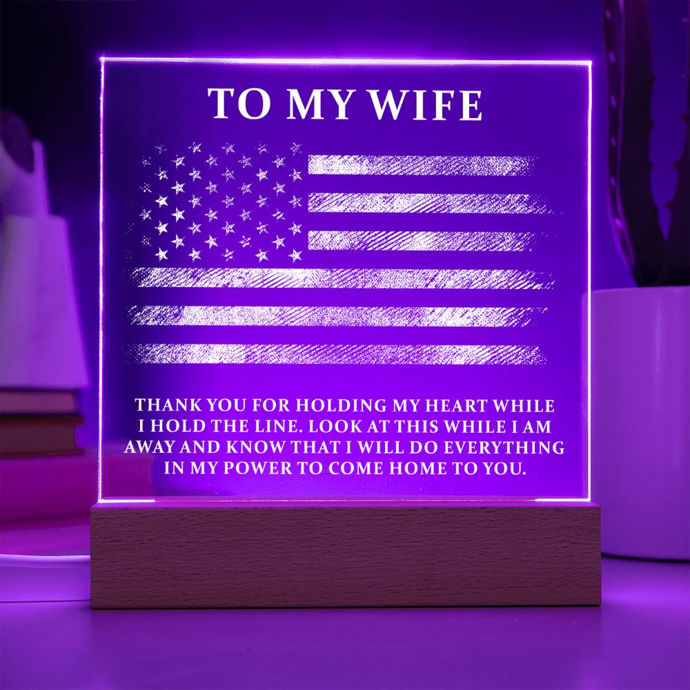 Military Wife Plaque