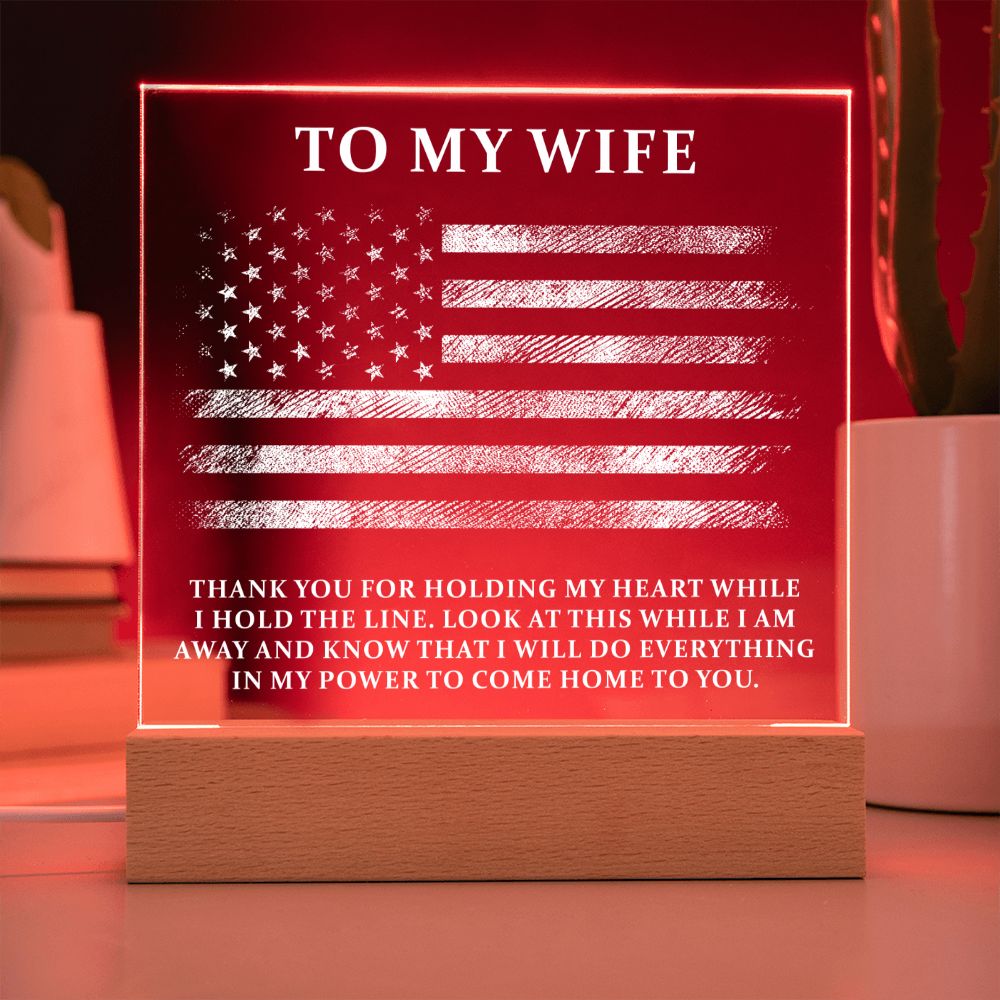 Military Wife Plaque