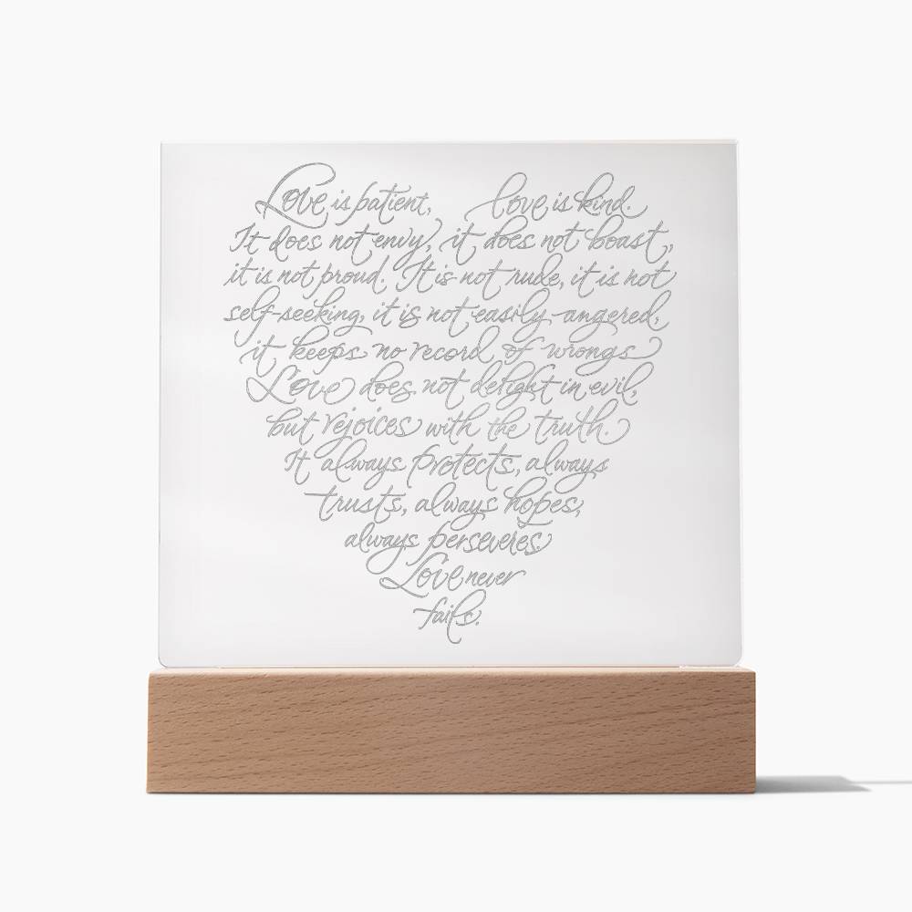 Engraved Acrylic Test 25-Love