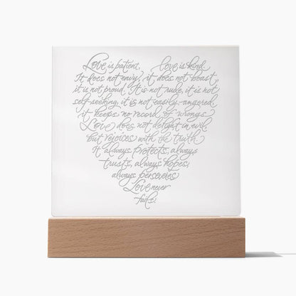 Engraved Acrylic Test 25-Love