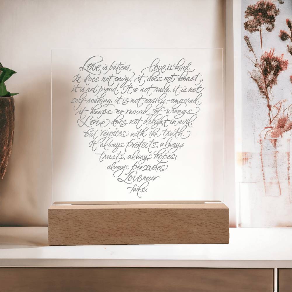 Engraved Acrylic Test 25-Love