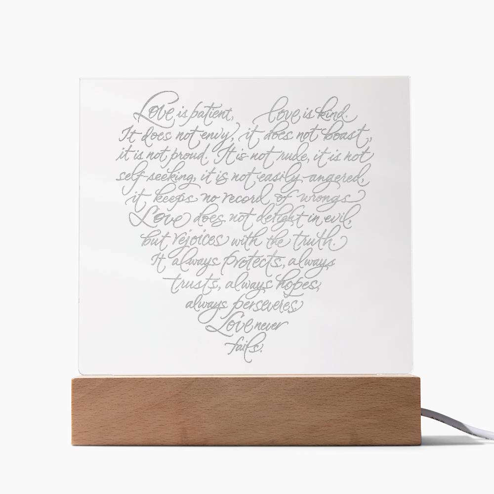 Engraved Acrylic Test 25-Love