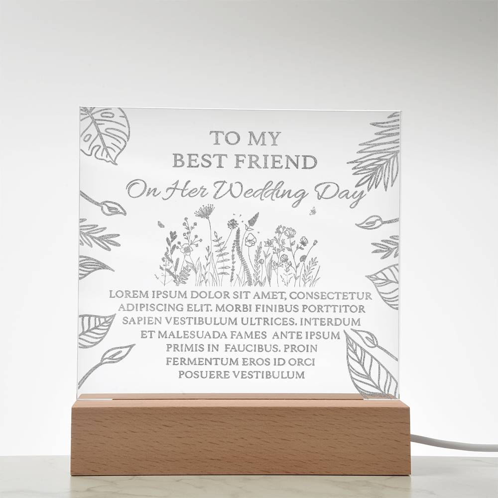 Engraved Acrylic Test - Text & line drawing