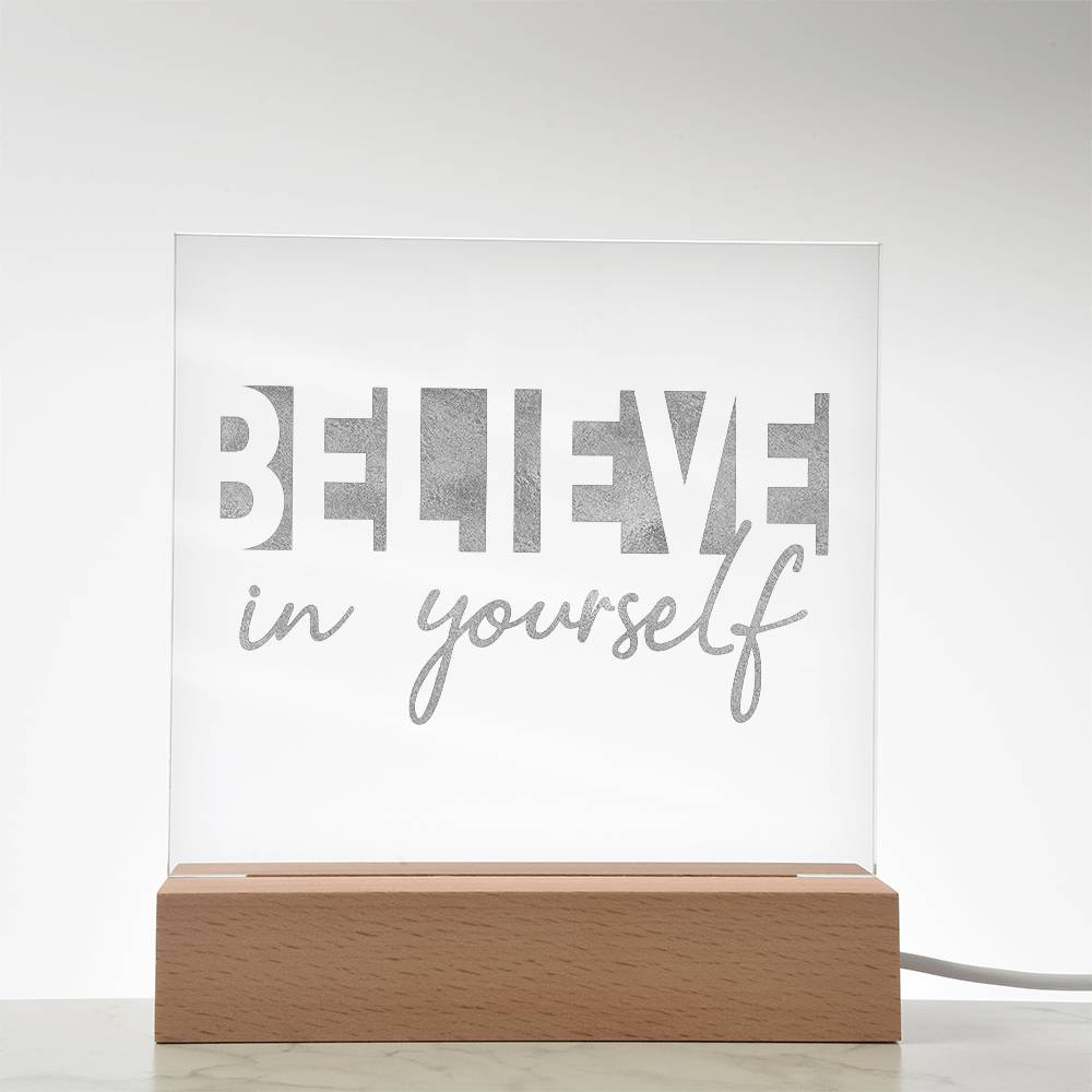 Engraved Acrylic Test 7 - Negative text artwork