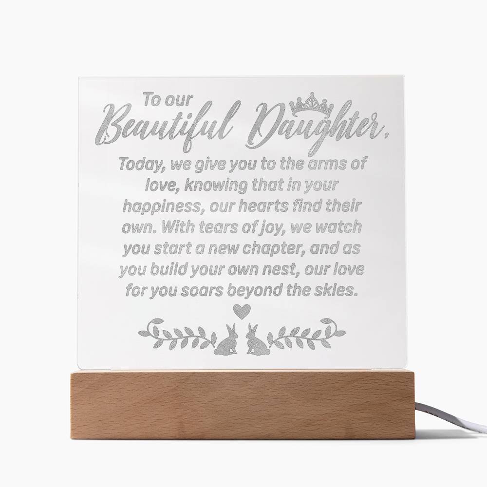 Daughter Engraved Acrylic Square