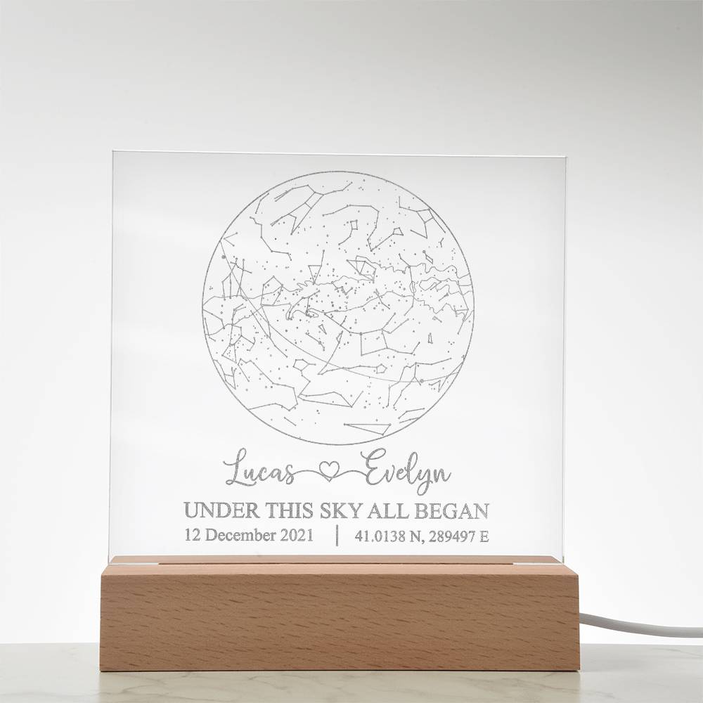 Engraved Acrylic Test 5 - Constellation