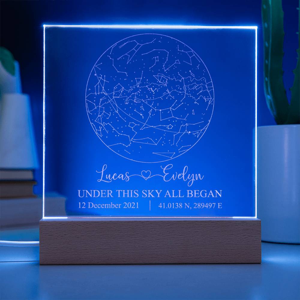 Engraved Acrylic Test 5 - Constellation