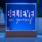 Engraved Acrylic Test 7 - Negative text artwork