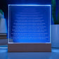 Engraved Acrylic Test 2 - text sizes