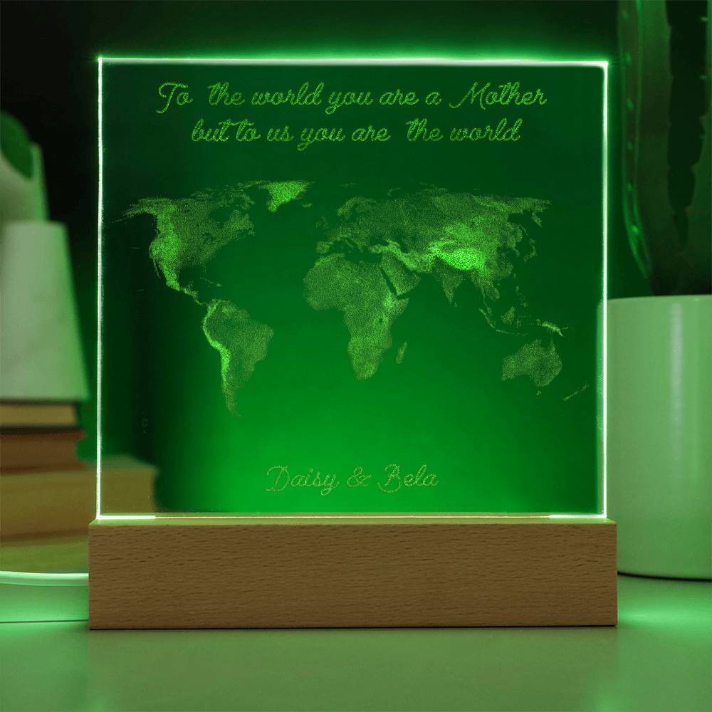 Engraved Acrylic test 8 - map illustration