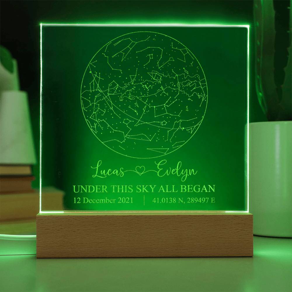 Engraved Acrylic Test 5 - Constellation