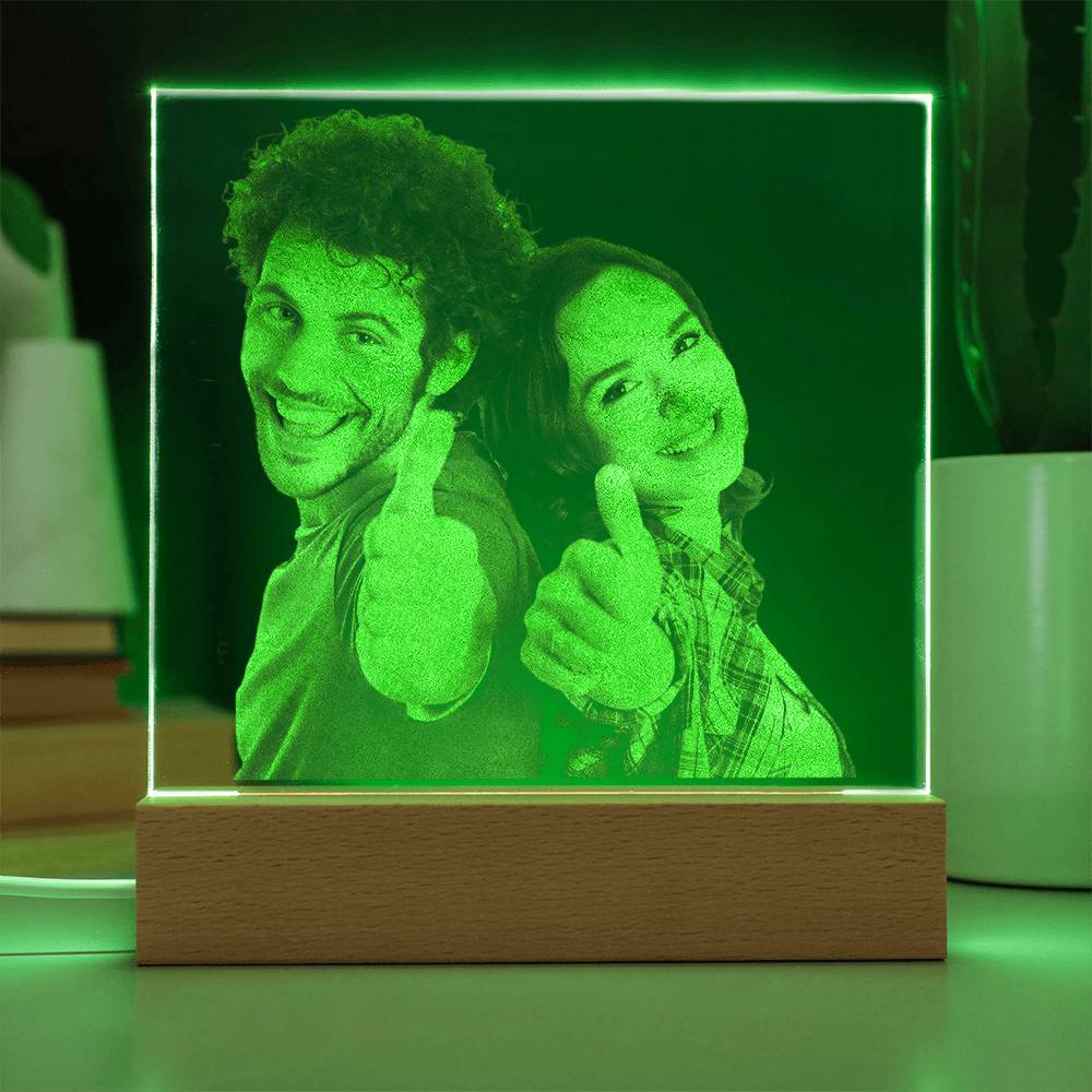 Engraved Acrylic Test - Negative photo Artwork