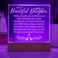 Daughter Engraved Acrylic Square