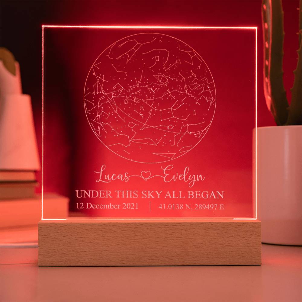 Engraved Acrylic Test 5 - Constellation