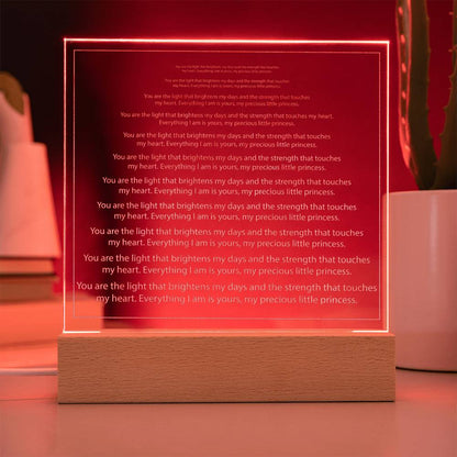 Engraved Acrylic Test 2 - text sizes