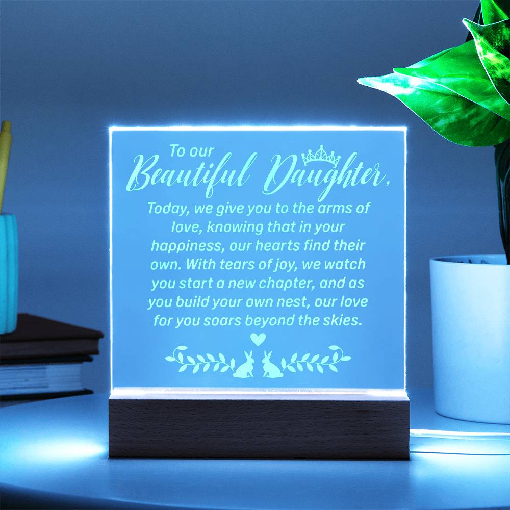 Daughter Engraved Acrylic Square