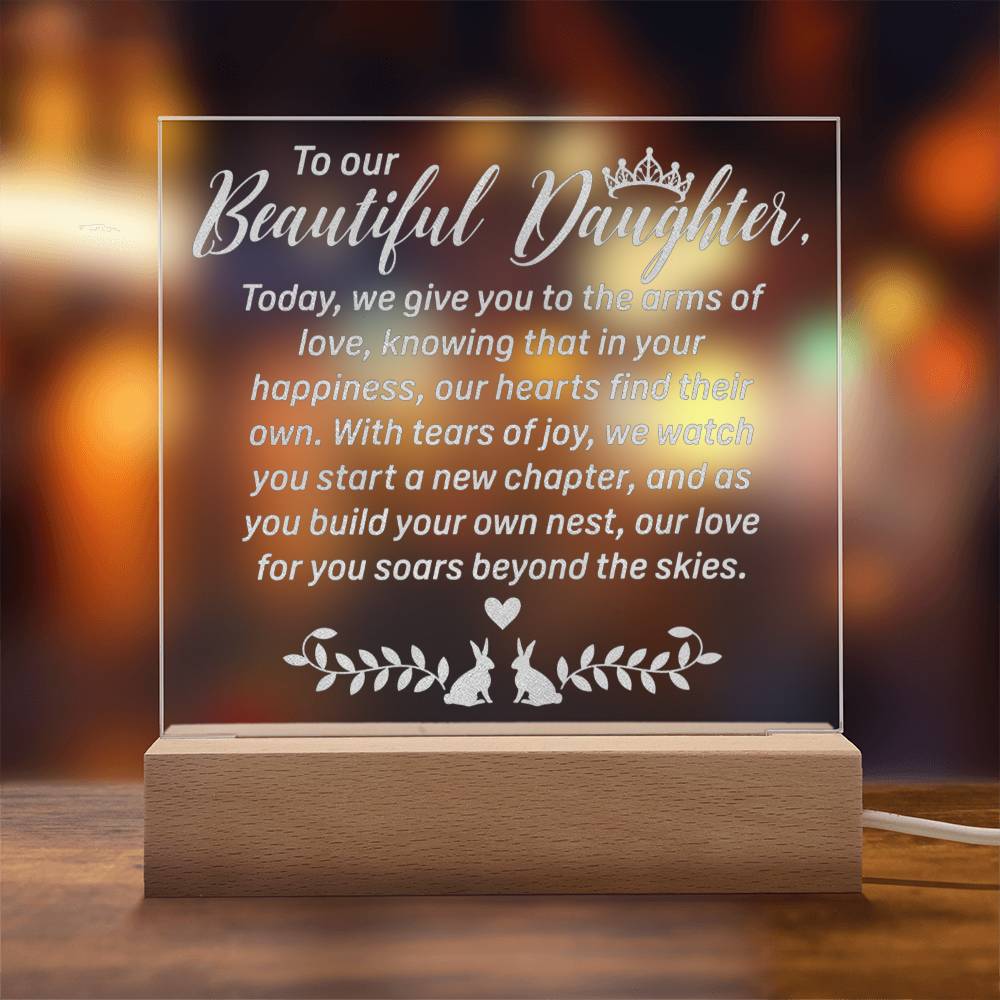 Daughter Engraved Acrylic Square