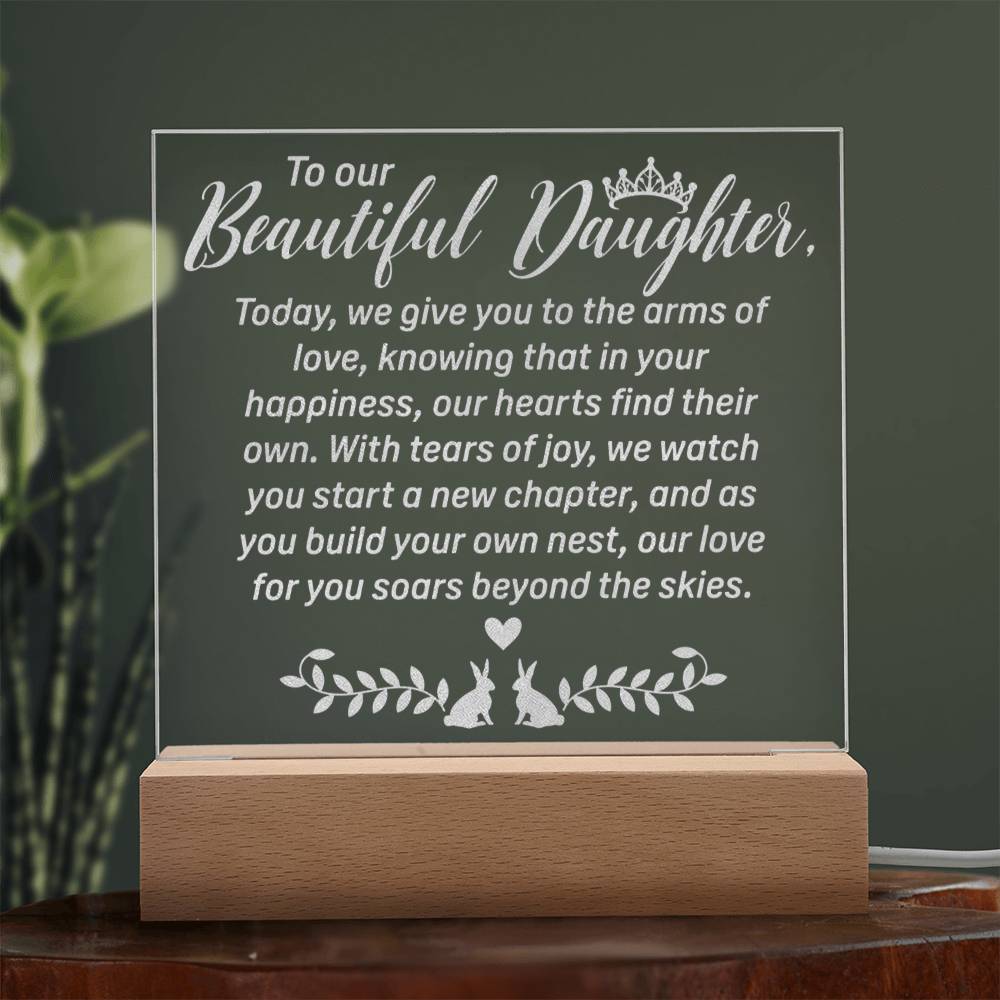 Daughter Engraved Acrylic Square